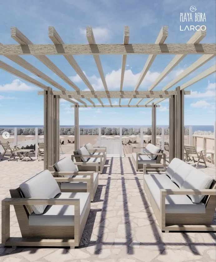 Pérgola y solárium
